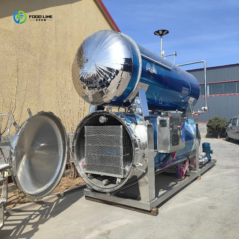 Double Layer Water Sterilizer Sterilization Pot High Pressure Retort Machine FL Customized