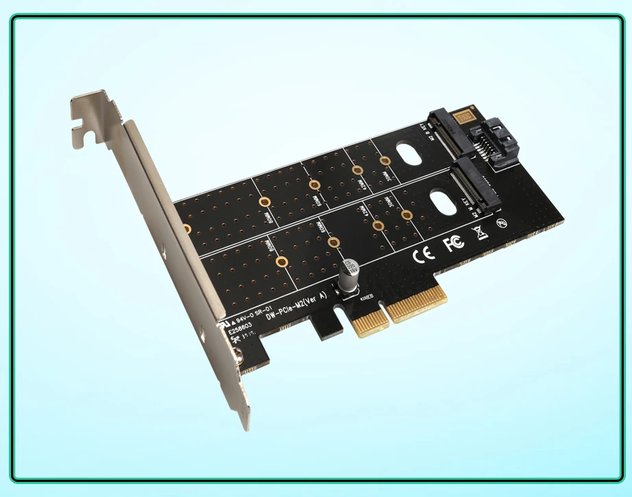 디에우 M.2 (NGFF) SATA SSD to SATA III 어댑터 B 키 M 키 미니 PCI to SATA 카드 PCI to M2 NGFF