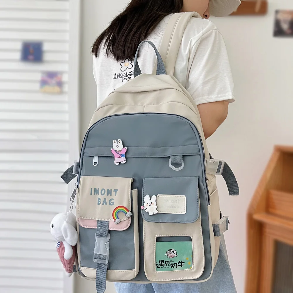 

Fashion Lady Jelly Clear Backpack Female Cute Transparent Bag Girl Book Laptop Kawaii College Backpack Women Student School Bags