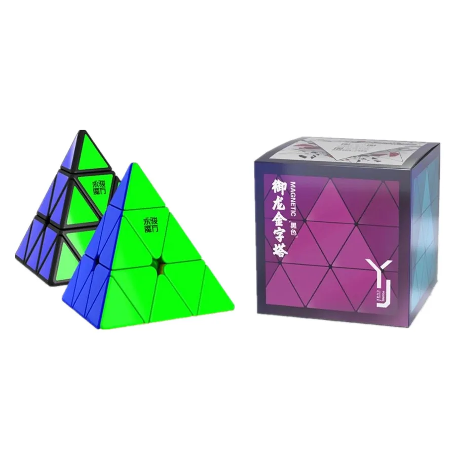 Yongjun YuLong V2M 3x3 Magnetic Magic Pyramid Speed Puzzle Magic Cueb YJ 3x3 Pyramid Educational Cubo Magico Puzzle Toys Gifts