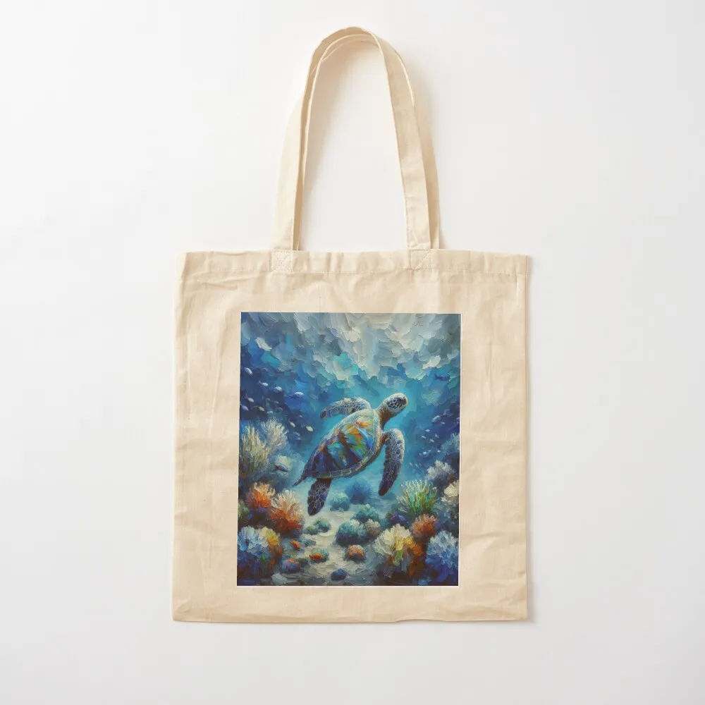 الذهاب إلى الهواء - حقيبة السباحة على شكل سلحفاة بحرية حقيبة قماش حقيبة نسائية فاخرة من القماش صديقة للبيئة قابلة للطي