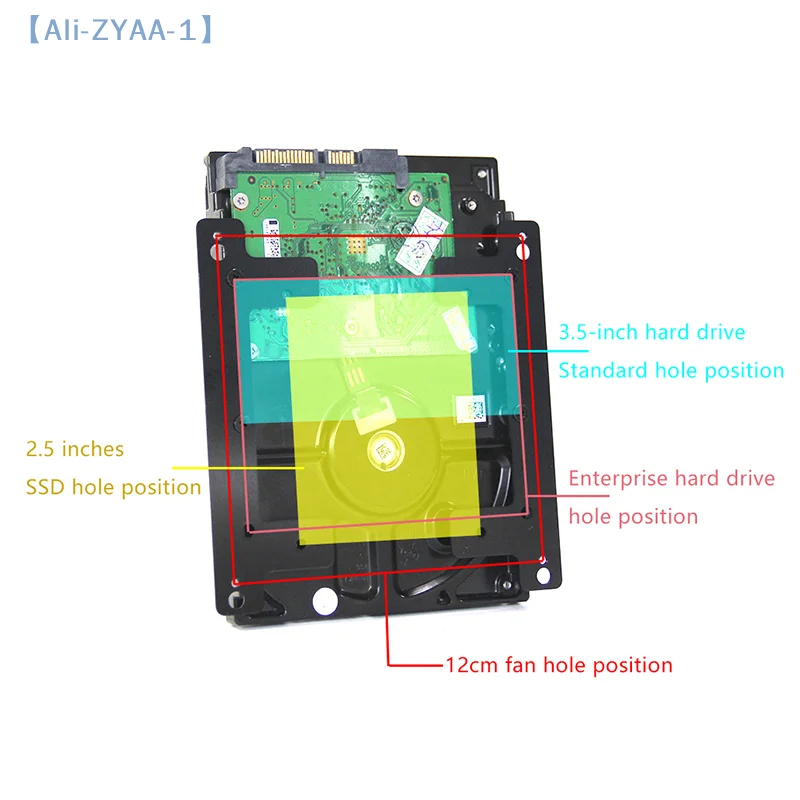 【ZYAA-1】2.5/3.5 بوصة إلى 12 سنتيمتر مروحة موقف محول قوس حالة القرص الصلب الداخلي موقف توسيع قوس الهيكل الملحقات