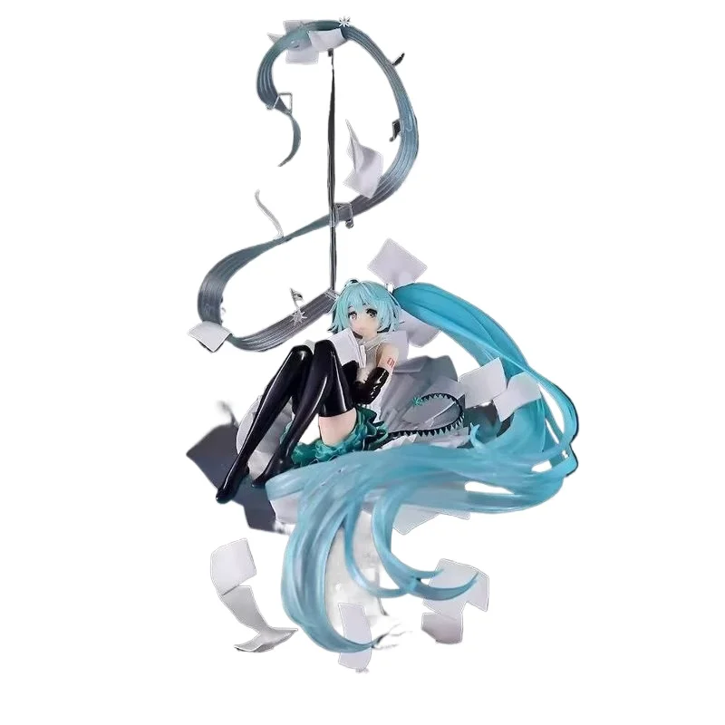 35 cm Anime-Puppe Hatsune Miku Actionfiguren Japanisches Modell Dekoration Anime GK schönes Mädchen Skulptur periphere Geschenke Spielzeug