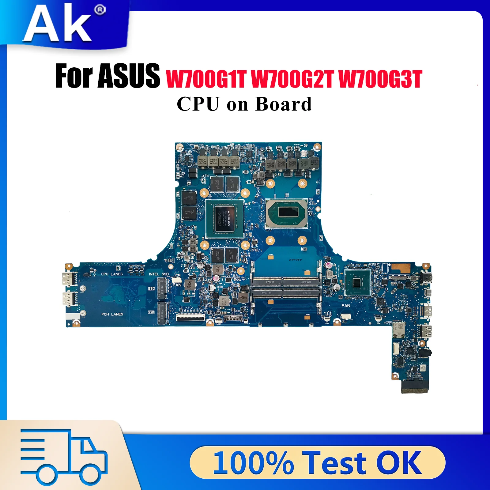 

W700G3T Материнская плата для ноутбука ASUS ProArt W700G2T W700G1T W700G3T W700G Материнская плата для ноутбука с процессором tests ОК быстрая доставка stk