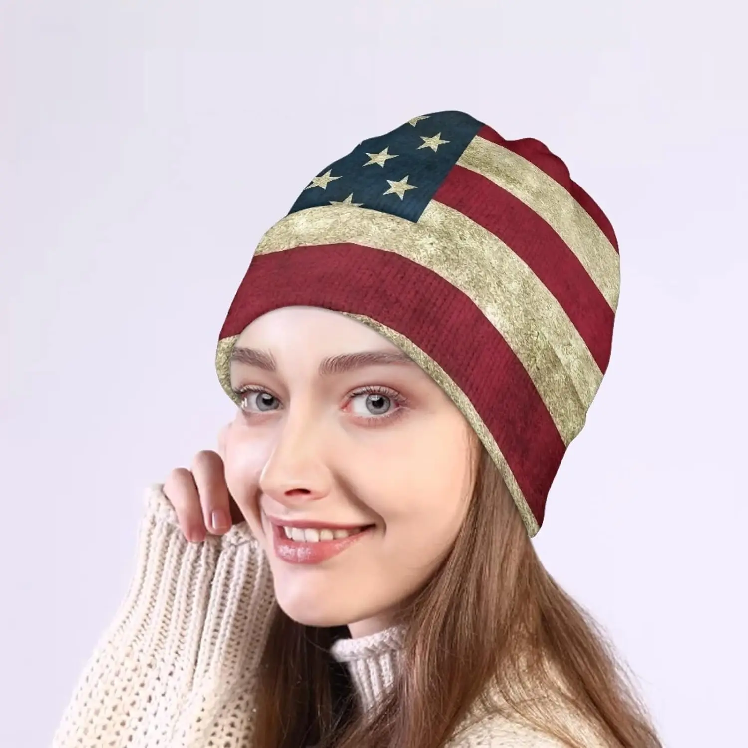 Suobstales Knit Beanie Hats for Women Men Knitted Cuffed Skull Cap Fall Winter Warm Hat 6