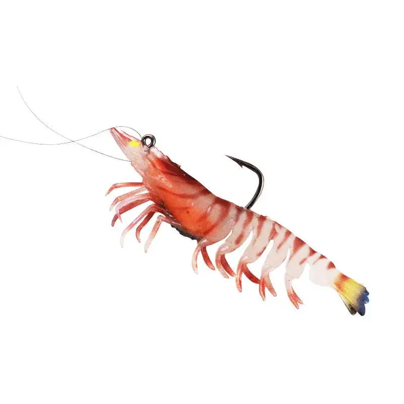 WeiHe 12g 9cm 8cm 8g7 Colors Artificial PVC Shrimp Soft Fishing Lure Luminous Bait For Fishing Activity