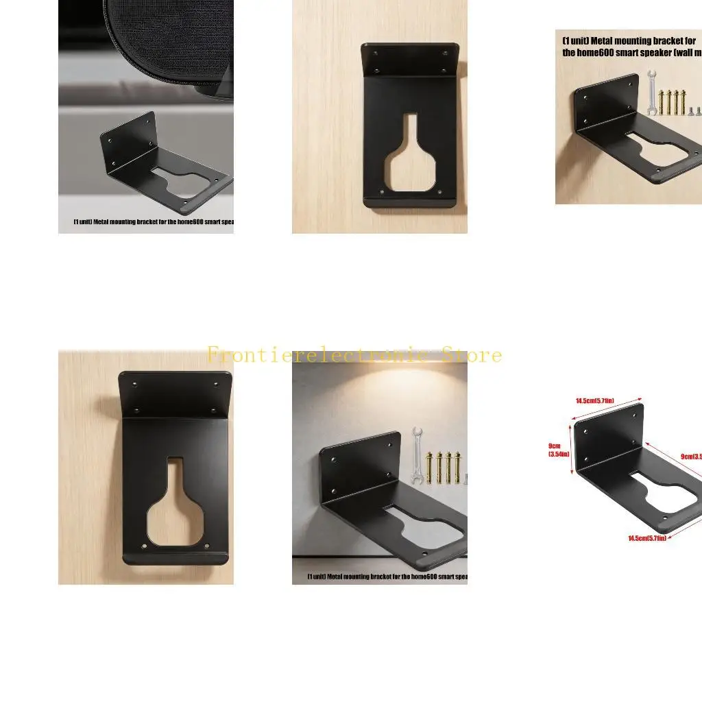G8DB Metal Wall Mount Bracket For Home 600 Speaker Stand, Space Efficient Design With Secure Grip And Easy Height Adjustment For