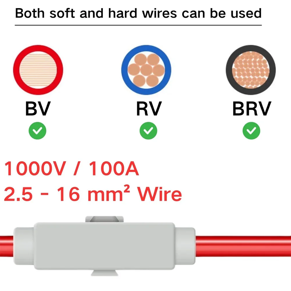 Secure Cable Junction Clamp Electrical Connector Power Distribution Electrical Installation Wiring Range 2.5-16 Mm