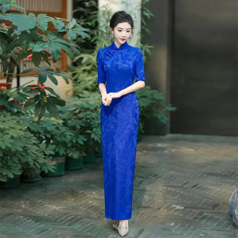 الملابس الصينية التقليدية فستان شيونغسام تشيباو النمط الصيني العرقي نمط حفلة عرض مسرحي ملابس عتيقة الصيف الجنية