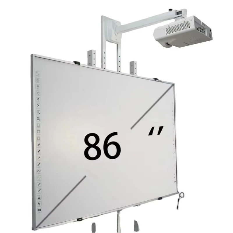 86 inch hot interactive smart board classroom dual system machine level whiteboard 22 shortcut finger multi touch school