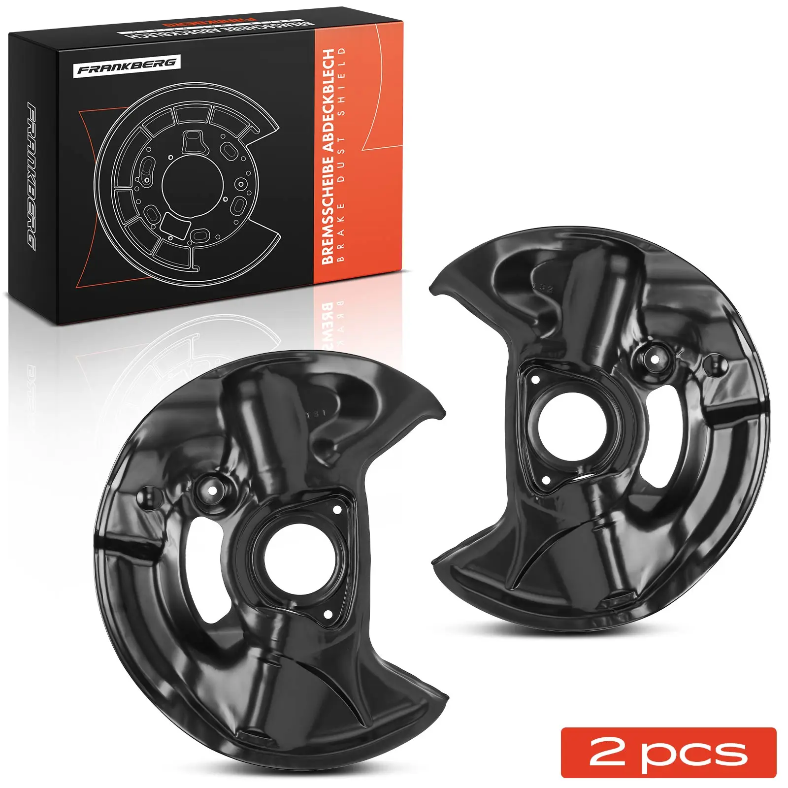 Frankberg 2x Anker plaatwerk Remschijf Vooras Voor Mercedes-Benz W202 C180 S202 C200 W210 A2104211120 11242