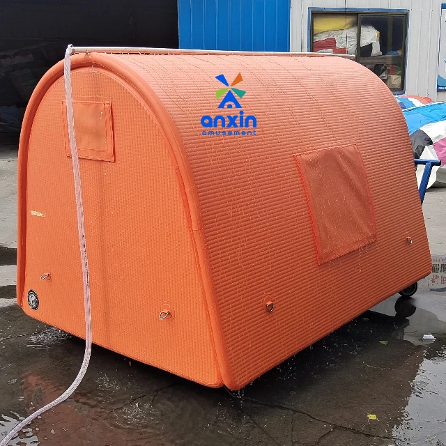 Portable Inflatable Air Tent for Camping Waterproof Drop  Fabric Tent with Mesh Windows Easy Set up for Outdoor Adventures