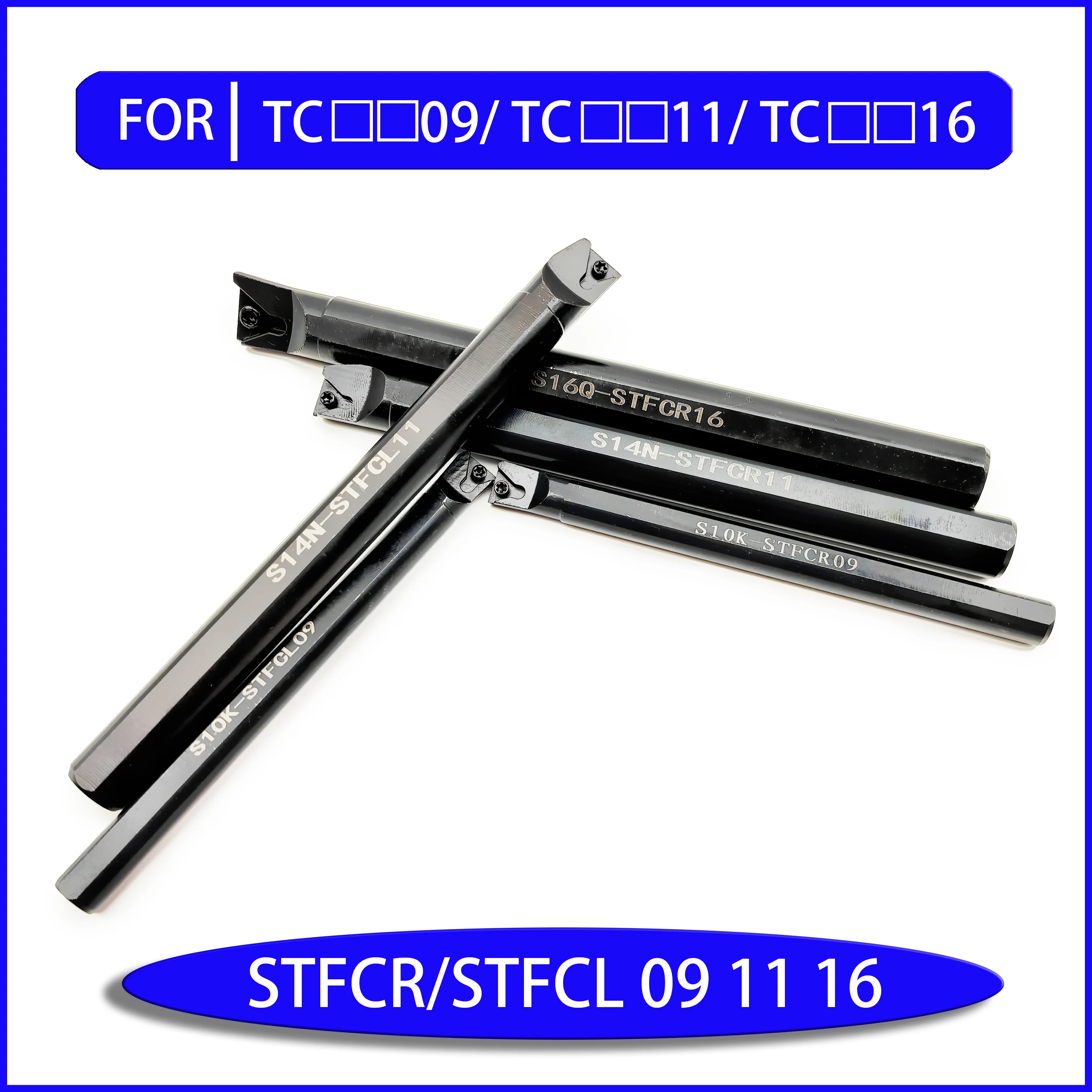 CNC machine tool holder STFCR STFCL 09 11 16 is suitable for TCMT TCGT TCGW 0902 1102 16T3 tool inner round tool holder