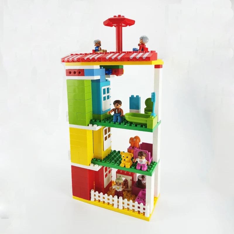 Big Size Building Blocks 3rd Floor Elevator Room Building Moc Construction Accessories Compatible Large Bricks DIY Assembly Toy