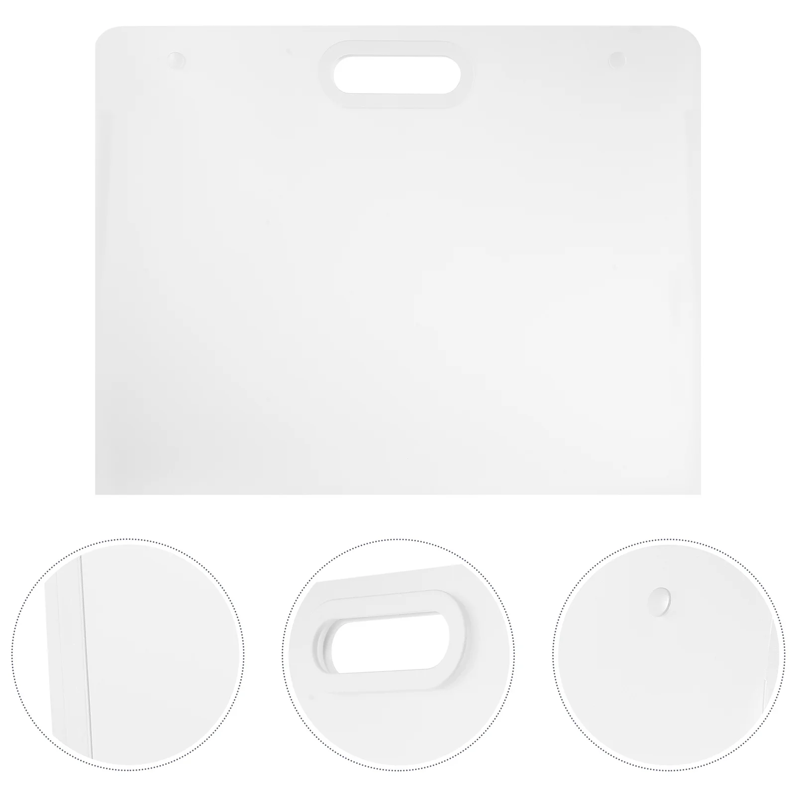 

1Pcs Plastic File Bag Large Capacity Handheld Document Organizer Artwork Storage Folder Office Exam Paper Storage