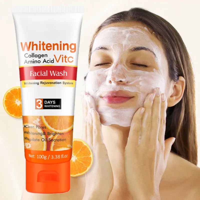 

Whitening Facial Cleanser Foam Shrink Pores Mild Non Irritating Brighten Skin Tone Improve Dullness Moisturizing Cleansing Cream