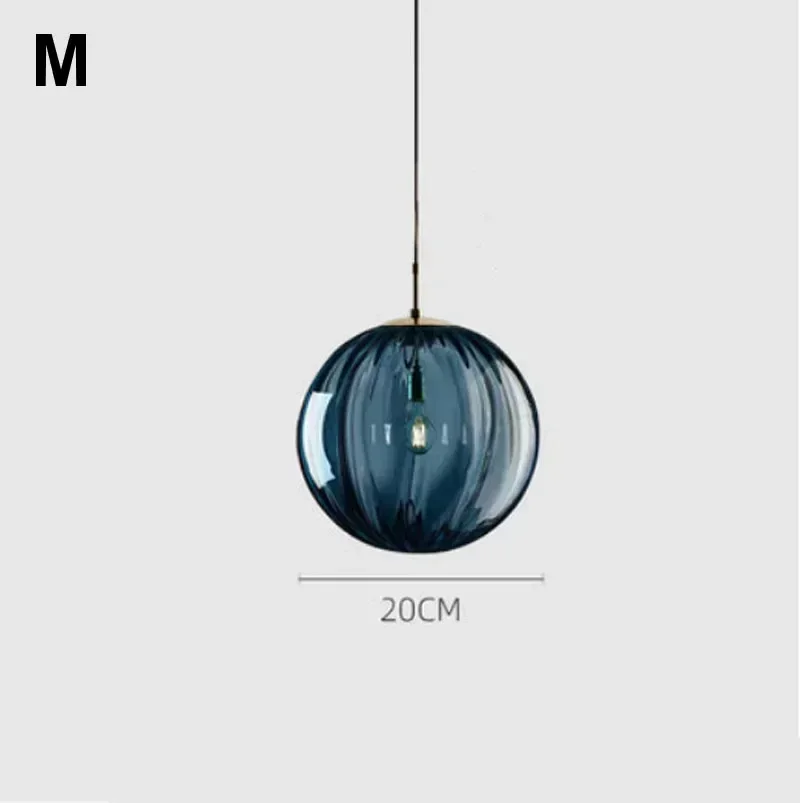 Moderne hanglamp met Scandinavisch gekleurd glas, kroonluchter voor woonkamer, eetkamer, slaapkamer, kamerdecoratie, huisdecoratie