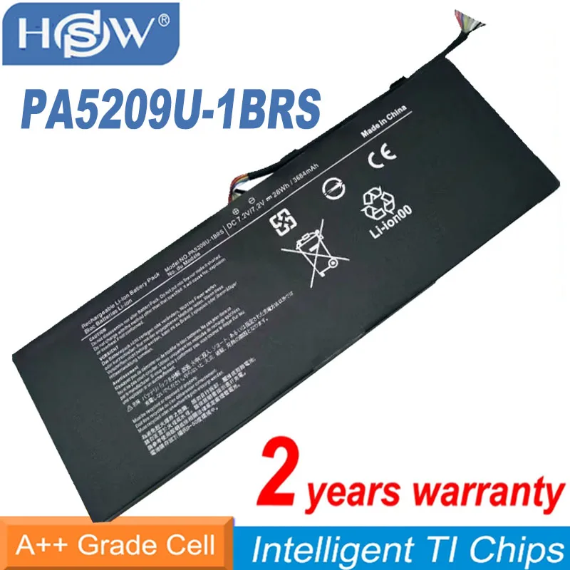 

New PA5209U-1BRS Laptop Battery For TOSHIBA SATELLITE L15W-B1302 L15W-B1310 L15W-B1208X L10W-C Radius 11 -10E 11 -10G