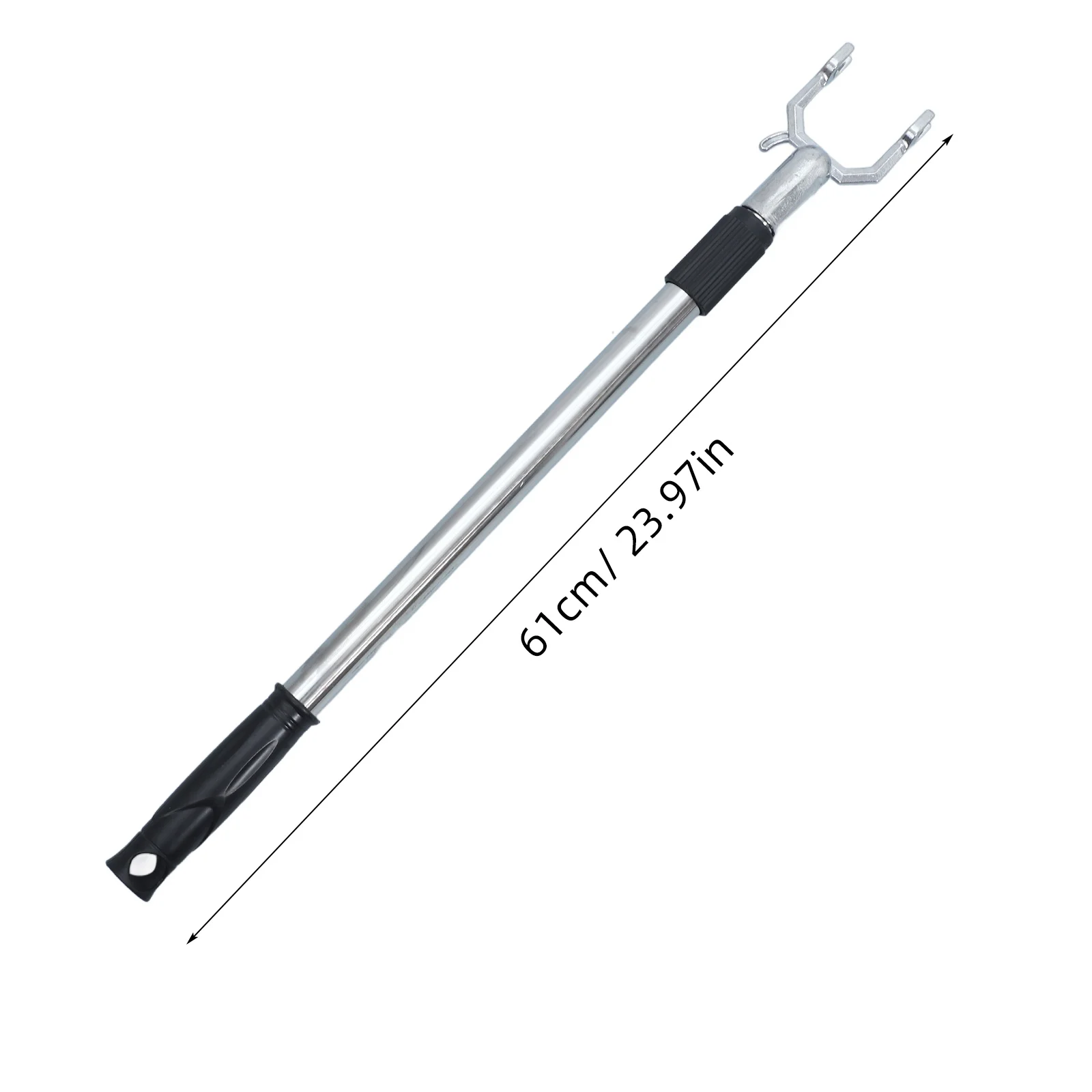 

Stainless Steel Fork Adjustable Ceiling Reaching Pole Long Clothes Pole Closet Rod Drying Line Hardware Reach Poles