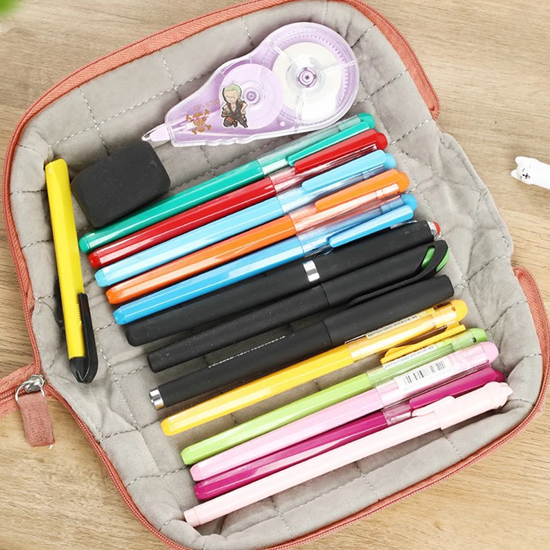 Office Supplies School Supplies Pillow Plush Corduroy Makeup Bags Cosmetic Bag Storage Box Pillow Plush Pencil Case