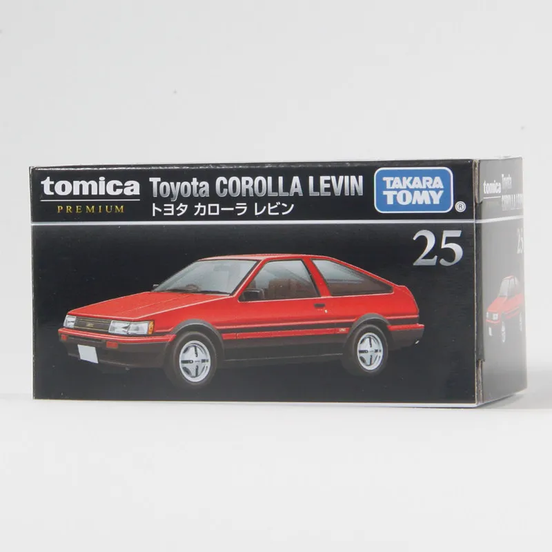 Authentic TAKARA TOMY Tomica Premium No.25 Toyota Corolla Levin 1/60 Diecast Car Openable Doors Working Suspension Alloy Vintage