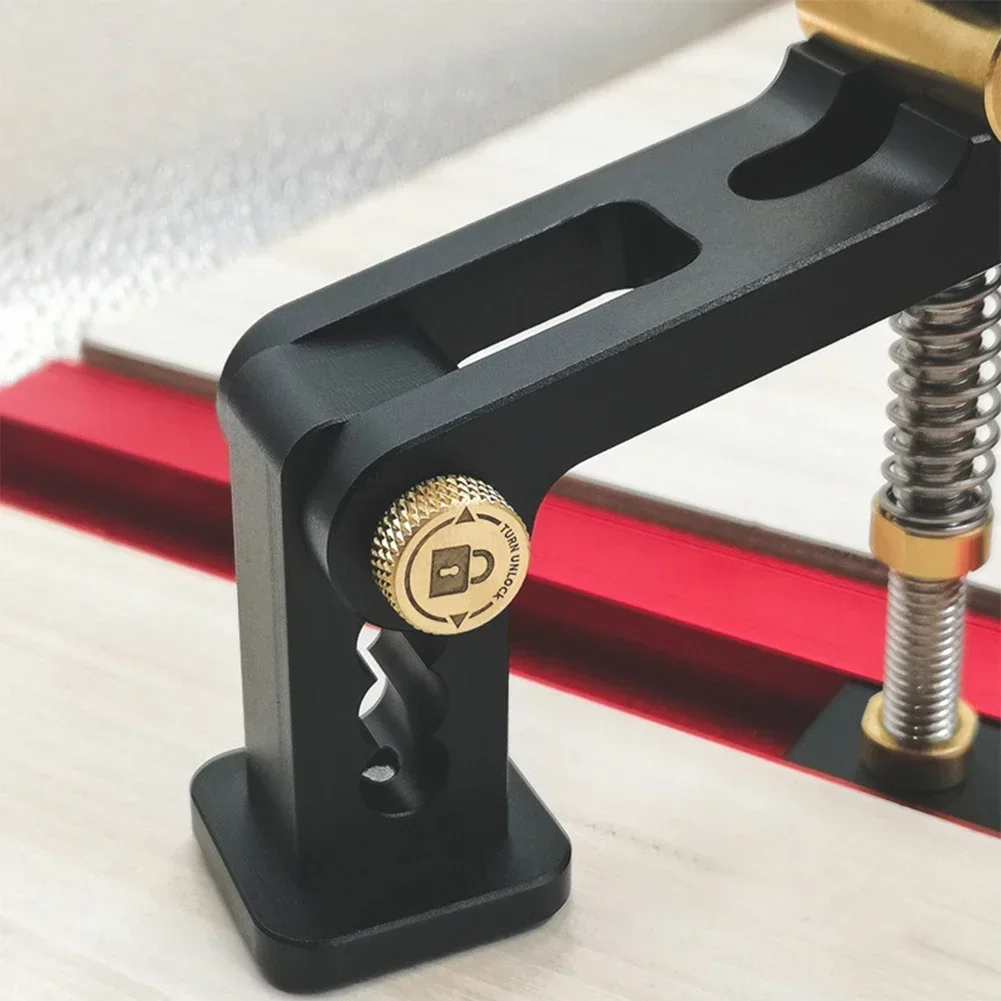 Woodworking Table Clamp Acting Hold Down Clamp T-Slot T-Track Miter Track Clamp Aluminum Alloy Fixed Clip Chute Tools Hand Tools