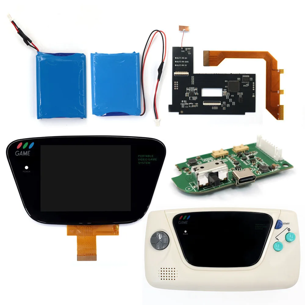 USBC Rechargeable Lithium Battery For Sega GG  backlight  LCD kit IPS Laminated LCD screen  dipslay For SEGA Game Gear  Housing view 2