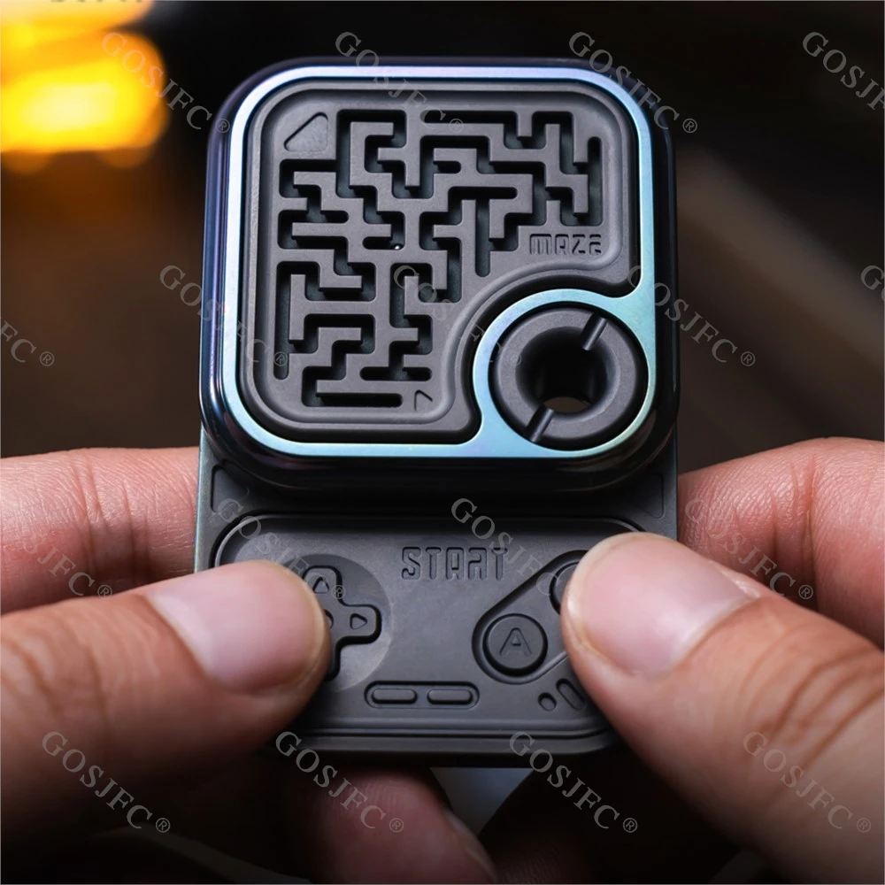 01EDC Cubi da gioco in metallo Slider Fidget Giocattoli meccanici antistress Fidget Slider Fidget Toys per adulti