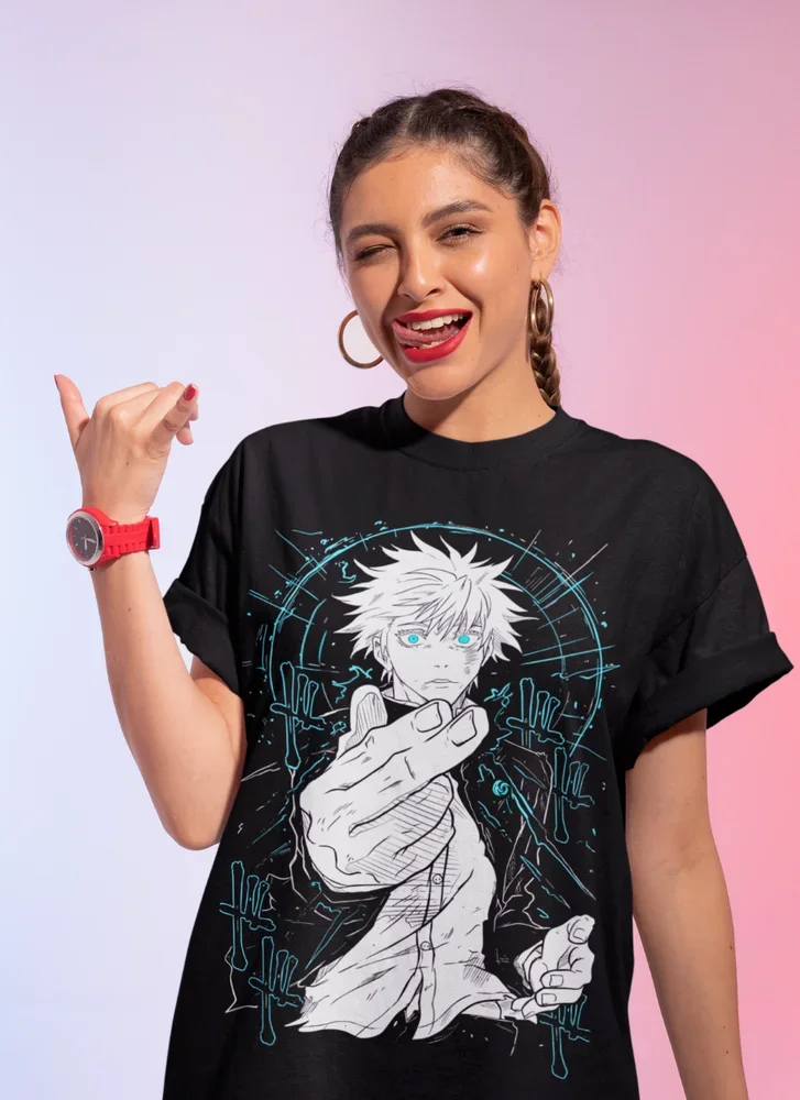 Jujutsu Kaisen Gojo Satoru Megumi Yuji T-Shirt Anime Manga T-Shirt Soft Tee