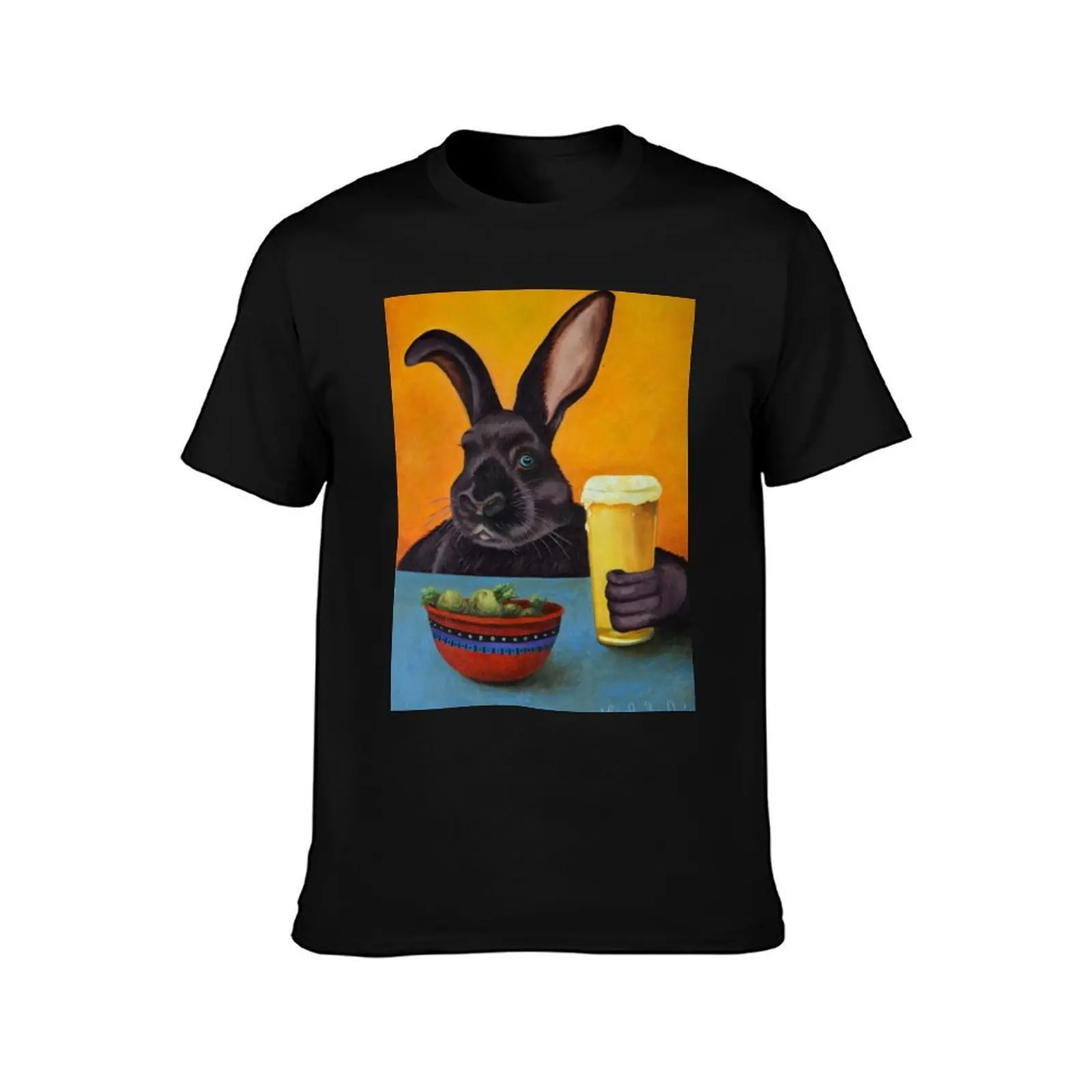 Hoppy Hour T-Shirt Big and Tall Crew Neck Tee T-Shirt