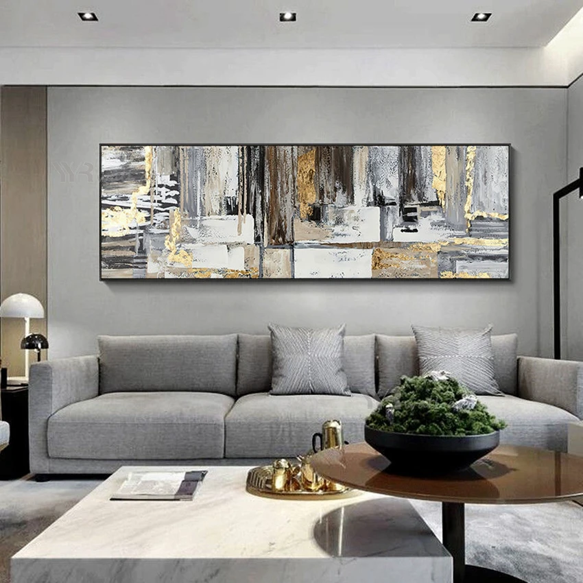 

Living Room Sofa Bedroom Bedside Wall Decor Salon Canvas Art Handmade Oil Painting Modern Abstract Home Aesthetics Hanging Mural