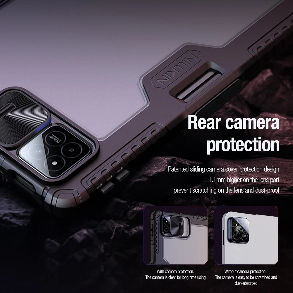 

Nillkin For Xiaomi Mi Pad 7 Pro Case Bumper Flip Leather Pro Camera Slide Cover Full Coverage Shockproof for Xiaomi Pad 7