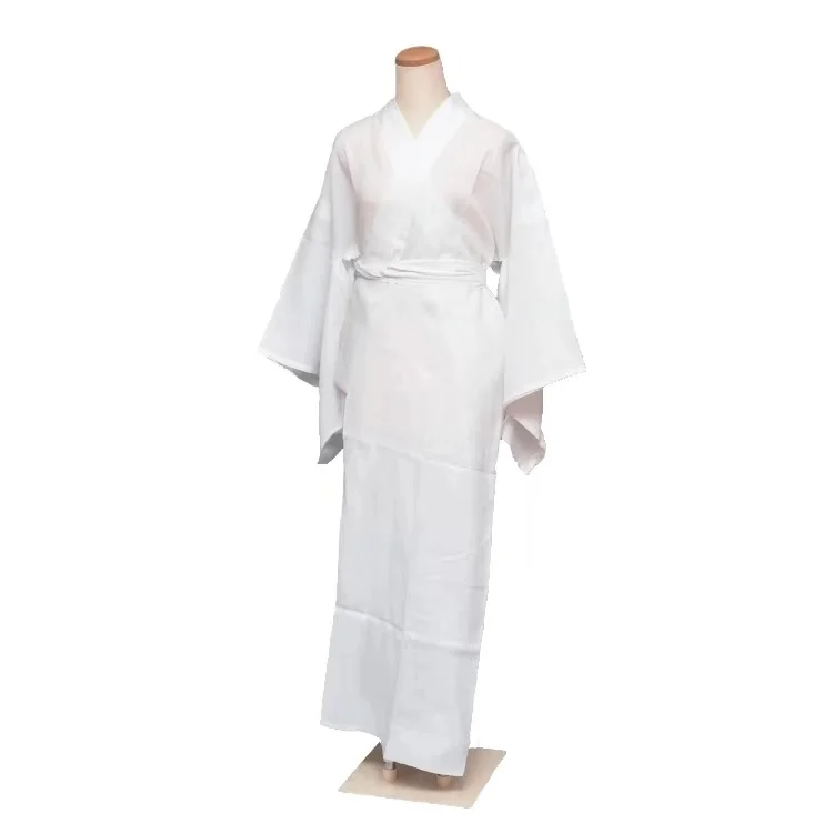 Traditional Japanese Kimono Four Seasons Underwear Juban White Lining Pure Cotton Inner Wear Body Length 125cm