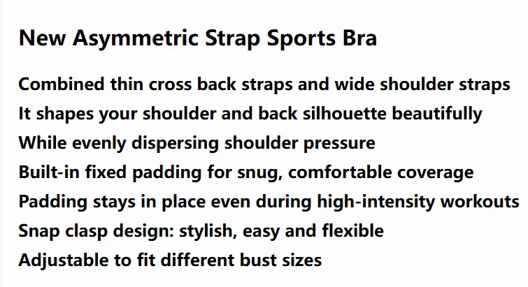 Stoßfester Sport-BH für Damen, einteiliges Racerback-Tanktop mit verstellbaren Haken, professioneller BH für Laufen, Yoga, Training und Fitness – Detail 3