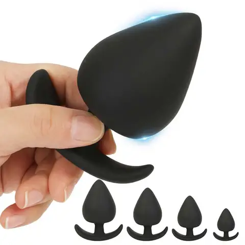 5 Sizes Anal Plug Safe Silicone Round Anal Butt Plug Unisexx Wearable Stopper Adults sexx Toys for Men/Women Trainer for Men/Women