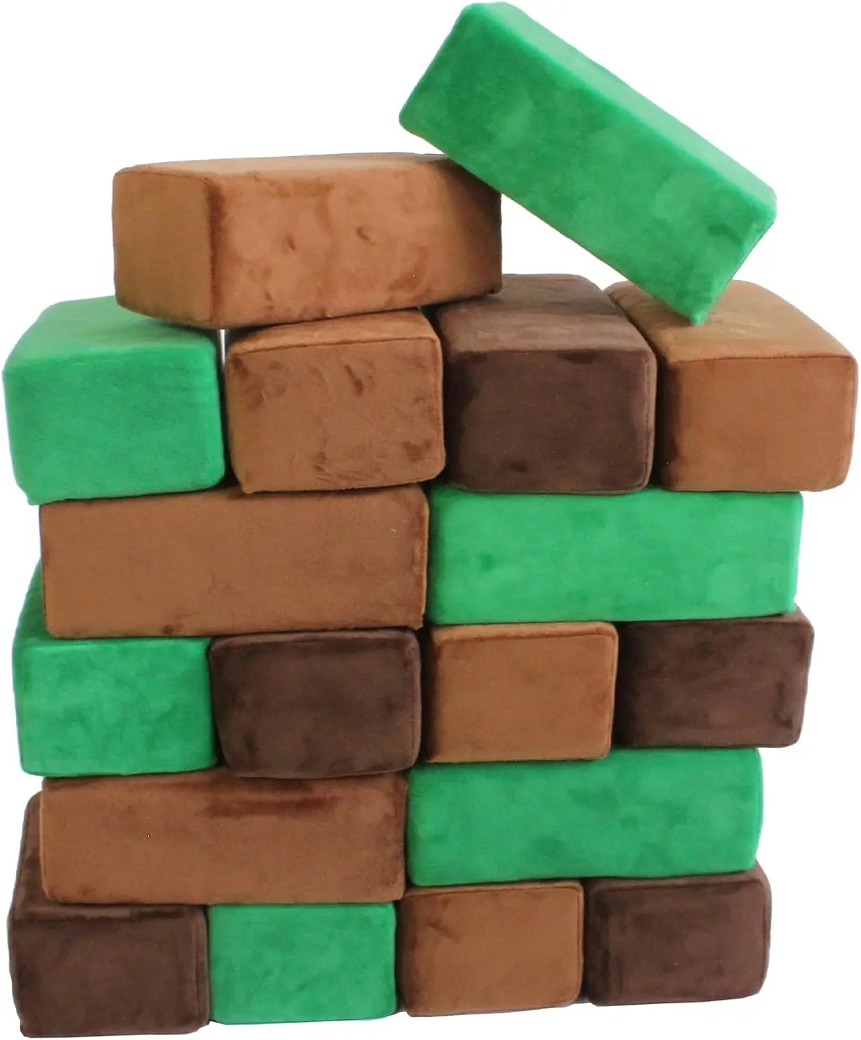 The Original Premium Plush Building Block for Kids - Certified Safe Foam Blocks in Luxuriously Soft Fabric Covers