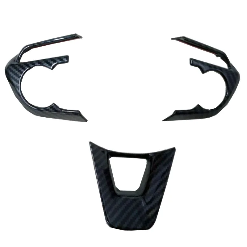 

Steering Wheel Trim Interior Frame for Toyota Rav4 Rav 4 Xa50 50 2019 2020 Car Accessories Decoration Plastic Carbon Fiber