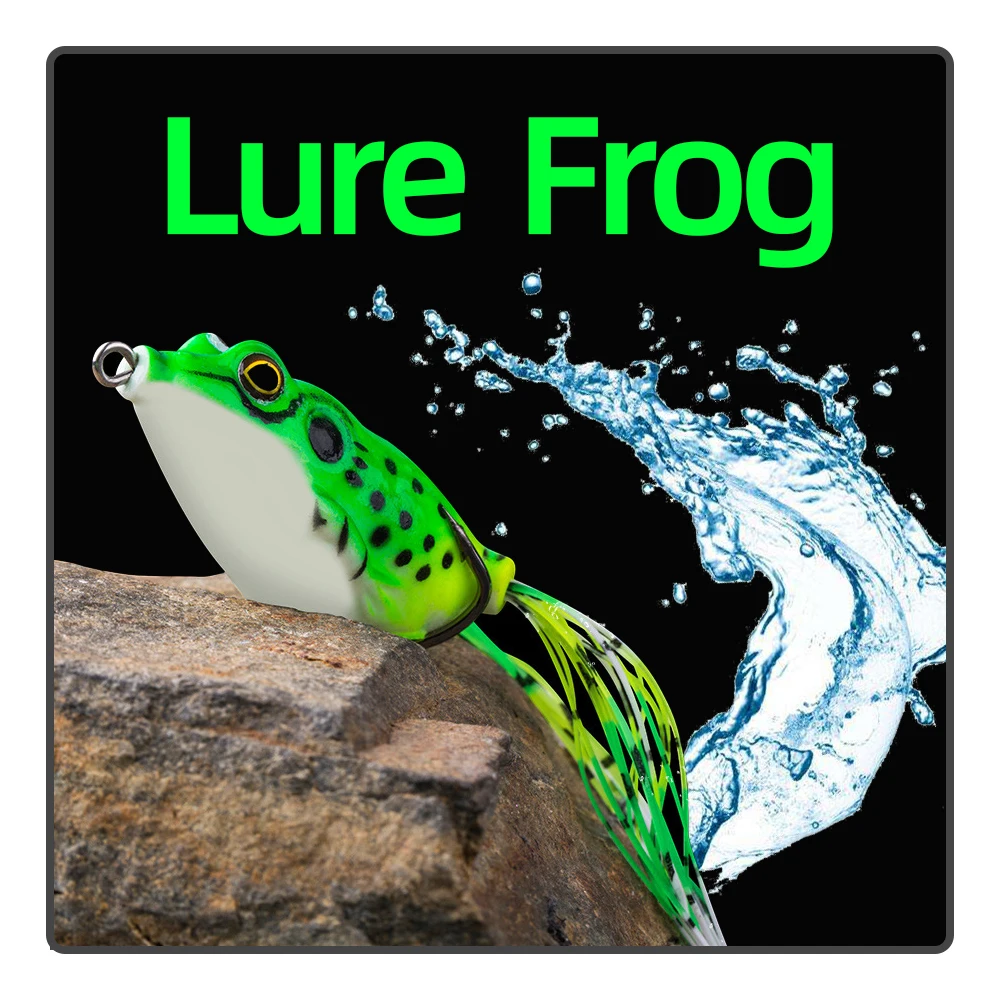 5g/8g/13g Lure Silicone Imitation Frog Bait Black Fish Catfish Perch Sharp High Carbon Steel Double Hook With Lead Fishing Bait