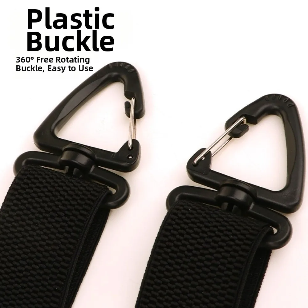 Heavy Duty Work Suspenders 3.8cm Wide with 3/4 Rotatable Gripper Clasps Elastic Pants Braces Elegant Y-Type X-Type