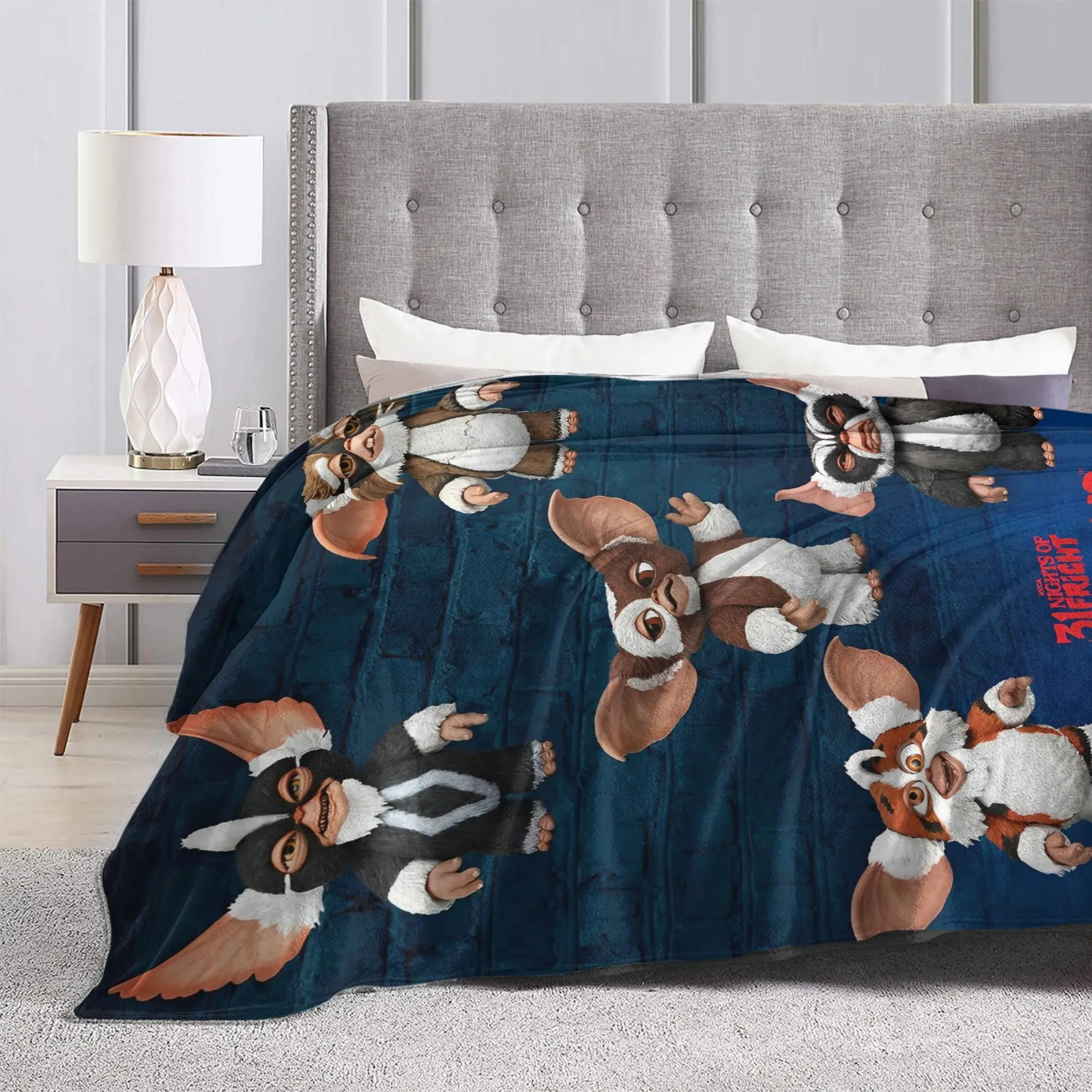 Gizmo Mogwai الوحش Gremlins بطانية أفخم رمي بطانية لغرفة المعيشة ديكور الفانيلا المفرش غطاء السرير #3