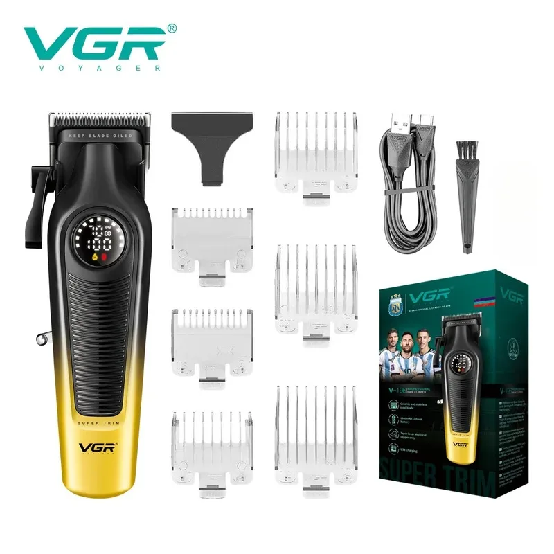 vgr-196-hair-clipper-professional-trimmer-adjustable-hair-cutting-machine-rechargeable-clipper-led-haircut-clipper-for-men-v196