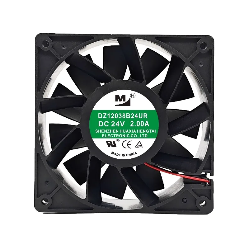 New Cooler Fan for DA12038B24UA DZ12038B24UR 24V 2.00A Air Compressor Induction Cooker Frequency Converter Fan 12CM 120x120x38mm