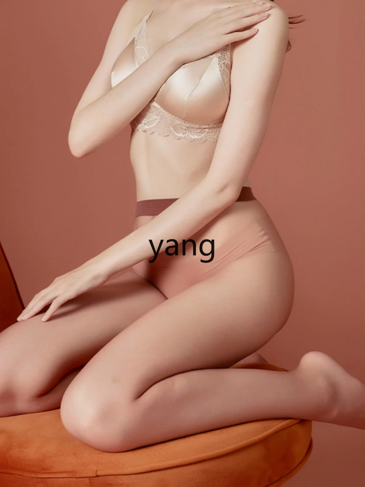 YJQ narrow edge seamless black stockings seamless ultra-thin fully transparent large size extended pantyhose