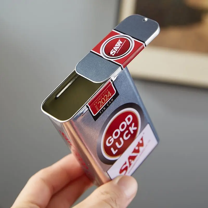 

20 cigarettes universal sliding cover cigarette storage box, portable pressure resistant cigarette box, cigarette accessories