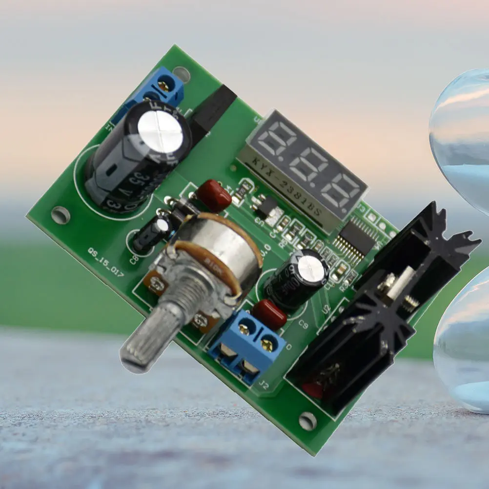 Adjustable Voltage Regulator Module LED Display 1.25V-28V Dc Continuous Output Digital Power Supply Module Versatile Power