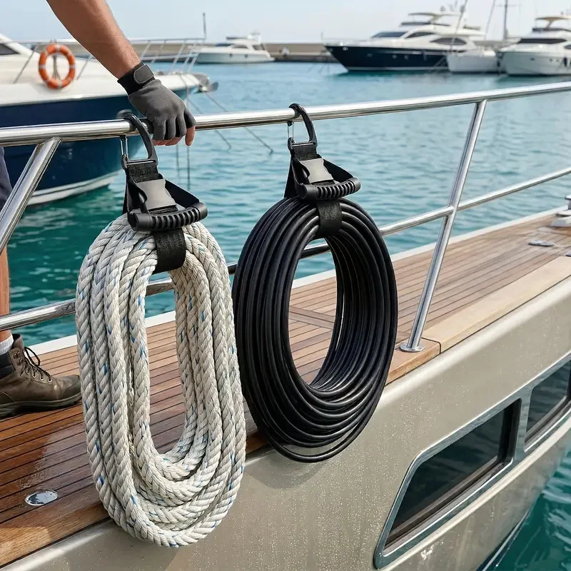 Portable heavy-duty storage strap with Velcro handle, heavy-duty strap for cable and wire bundling and organization