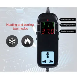 MH-2000 AC90V~ 250V Quality Electronic Thermostat LED Digital Breeding Temperature Controller With  EU/UK Socket