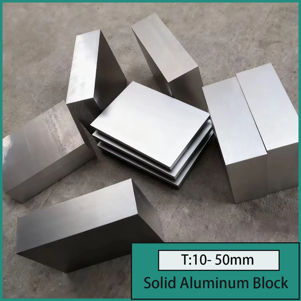10-50mm Thick  Aluminum Plate Large Aluminum Block High-Strength Alloy CNC Machining Material