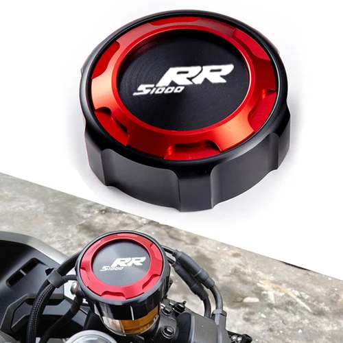 Imagen 1 del producto Para BMW S 1000 RR S1000RR 2008-2021 2022 2023 accesorios de motocicleta tapa de tanque de líquido de freno delantero protección de tapa de depósito