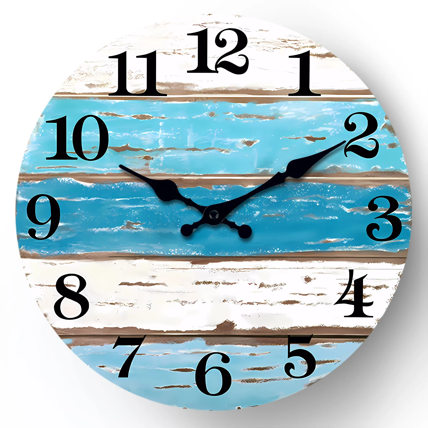Retro Style Wooden Wall Clock, Wooden Design Wall Clock, Silent Wall Clock, Living Room Bedroom, Office Decoration
